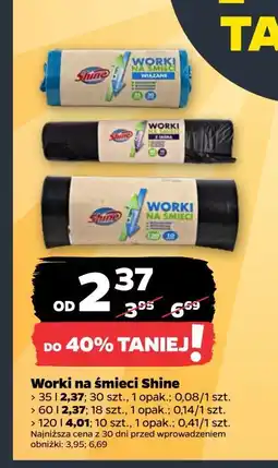 Netto Worki na śmieci z taśmą 60 l Shine Classic oferta
