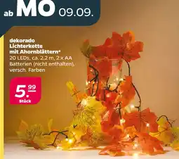 Netto dekorado Lichterkette mit Ahornblättern oferta