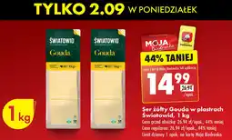 Biedronka Ser gouda plastry Światowid oferta
