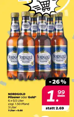 Netto NORDGOLD Pilsener oder Gold oferta
