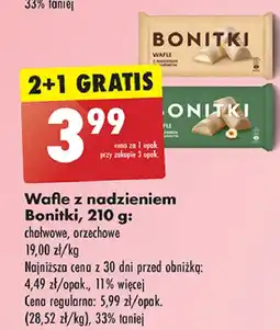 Biedronka Wafle z nadzieniem chałwowym Bonitki oferta