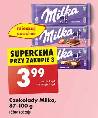 Biedronka Czekolada strawberry Milka oferta