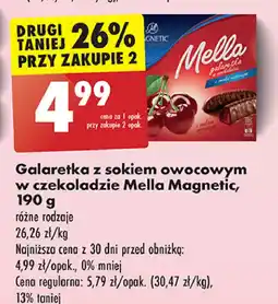 Biedronka Galaretka w czekoladzie wiśniowa Magnetic Mella oferta