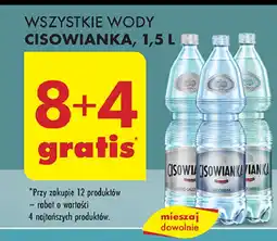 Biedronka Woda niegazowana Cisowianka oferta