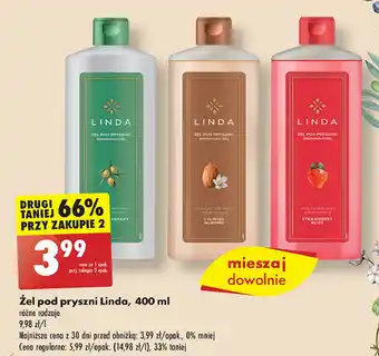 Biedronka Żel pod prysznic calming almond Linda oferta