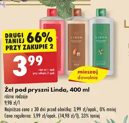 Biedronka Żel pod prysznic złoty Linda oferta