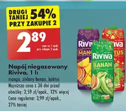 Biedronka Napój zielony banan Riviva oferta