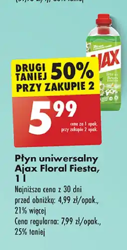 Biedronka Płyn do mycia konwalie Ajax Floral Fiesta oferta