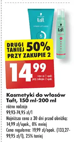 Biedronka Pianka do włosów ultra strong Taft Volume oferta