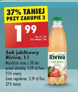 Biedronka Sok jabłkowy Riviva oferta