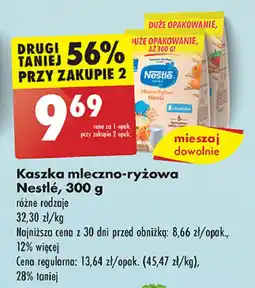 Biedronka Kaszka mleczno-ryżowa morela Nestle oferta