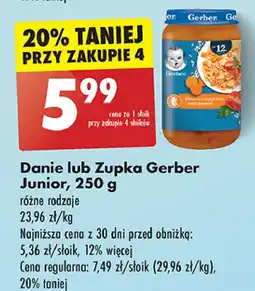 Biedronka Obiadek risotto z indykiem i warzywami Gerber Junior oferta