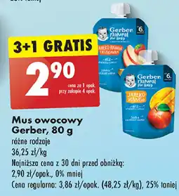 Biedronka Deserek jabłko-mango Gerber Natural For Baby oferta