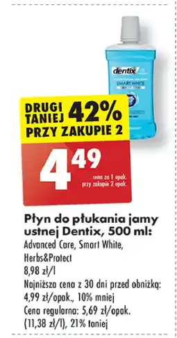 Biedronka Płyn do płukania ust herbs & protect Dentix oferta