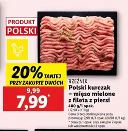 Lidl Mięso mielone z piersi kurczaka Rzeźnik Codzienna Dostawa Fit Life oferta