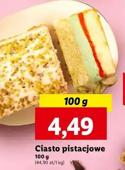 Lidl Ciasto pistacjowe oferta