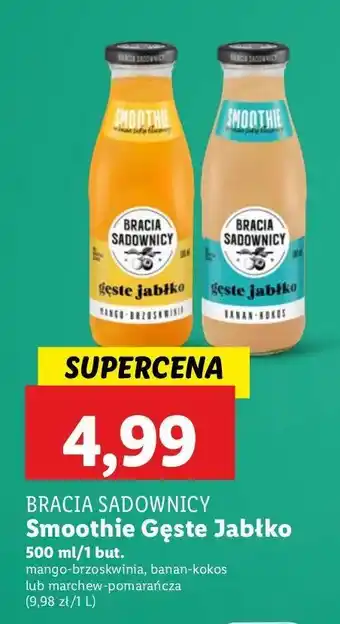 Lidl Napój smoothie marchewka-pomarańcza Bracia Sadownicy oferta