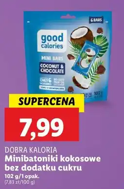Lidl Mini batoniki kokos i czekolada Dobra Kaloria oferta