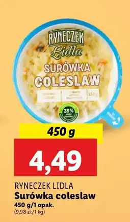 Lidl Surówka colesław Ryneczek Lidla oferta
