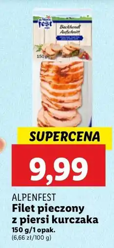 Lidl Filet pieczony z piersi kurczaka Alpen Fest oferta