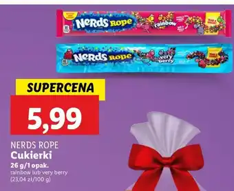 Lidl Cukierki very berry Nerds Rope oferta