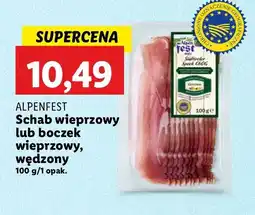 Lidl Boczek wieprzowy wędzony Alpen Fest oferta