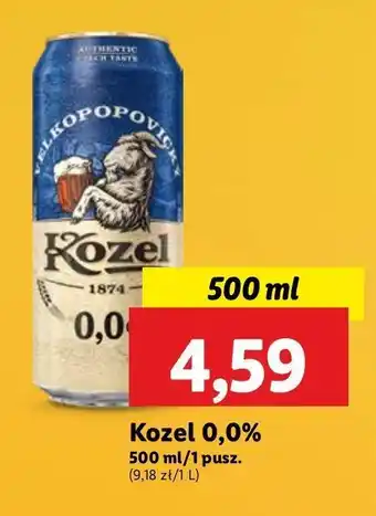 Lidl Piwo Kozel 0% oferta