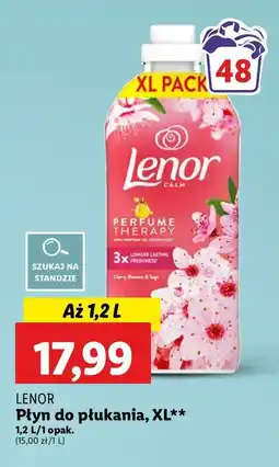 Lidl Płyn do płukania cherry blossom & sage Lenor oferta