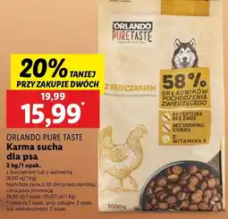 Lidl Karma dla psa z wołowiną Orlando Pure Taste oferta