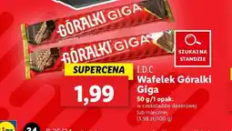 Lidl Wafelek mleczny Góralki Giga oferta