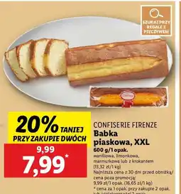 Lidl Babka piaskowa z krokantem Confiserie Firenze oferta