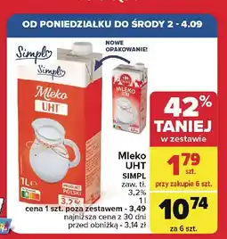 Carrefour Mleko 3.2% Simpl oferta