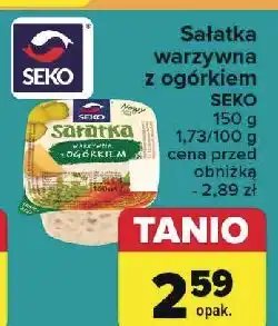 Carrefour Sałatka warzywna z ogórkiem Seko oferta