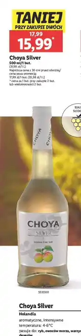 Lidl Wino białe półsłodkie Choya Silver oferta