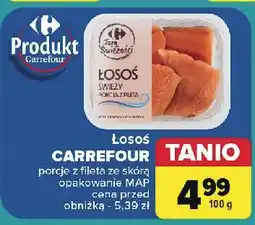 Carrefour Łosoś porcje z fileta Carrefour Targ Świeżości oferta