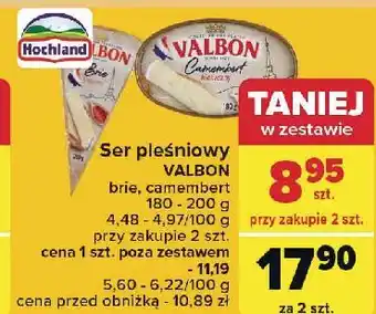 Carrefour Ser brie oryginalny Valbon oferta