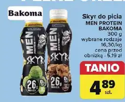 Carrefour Jogurt ciastko z czekoladą Bakoma Men Skyr Protein oferta