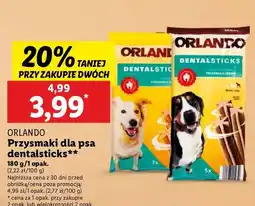 Lidl Przysmak dla psów dental sticks 5-10 kg Orlando oferta