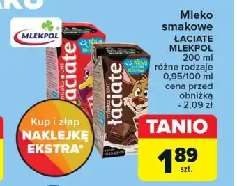 Carrefour Mleko smakowe Mlekpol oferta