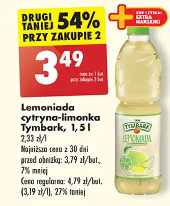 Biedronka Lemoniada cytrynowa Tymbark oferta