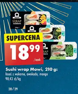 Biedronka Wrapy z łososiem mango Mowi oferta