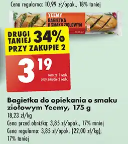 Biedronka Bagietka ziołowa Yeemy oferta