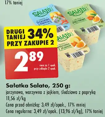 Biedronka Sałatka śledziowa z papryką Salato oferta