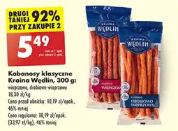Biedronka Kabanosy drobiowo-wieprzowe Kraina Wędlin oferta