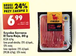 Biedronka Szynka serrano El Toro Rojo oferta