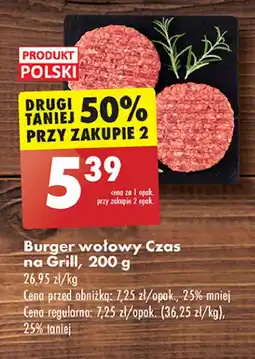 Biedronka Burger wołowy Czas Na Grill oferta