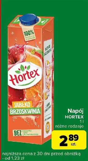 Carrefour Express Napój jabłko-brzoskwinia Hortex oferta