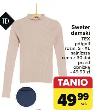 Carrefour Sweter damski rozm. s-xl Tex oferta