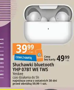 E.Leclerc Słuchawki yhp 07bt Yenkee oferta