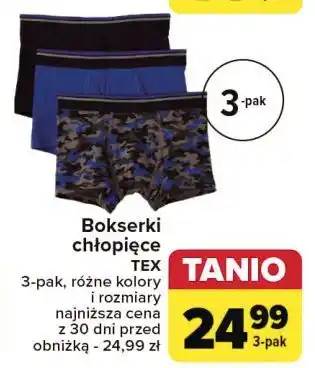 Carrefour Bokserki chłopięce Tex oferta